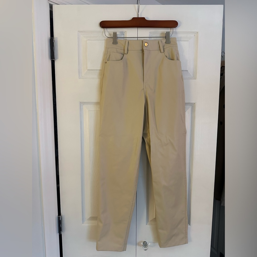 Women’s Zara cream leather pants size 2